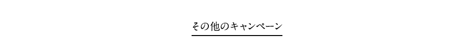 その他のキャンペーン